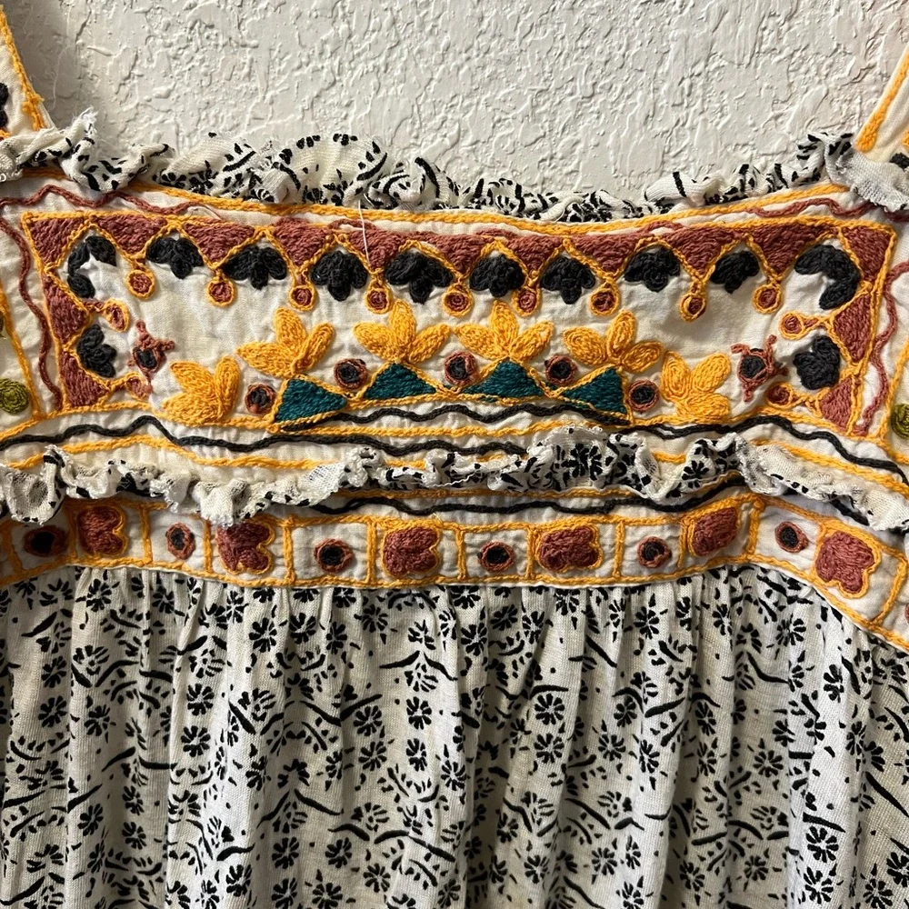 Free People Boarderline Tank Floral Mini Dress